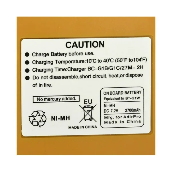 Topcon BT-G1W Battery